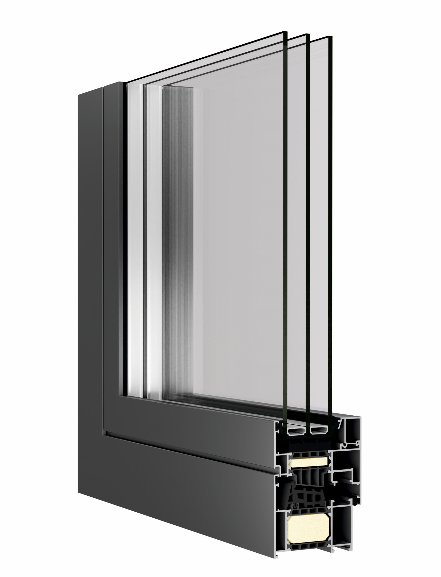 Aluprof MB-86N SI — pohled zepředu